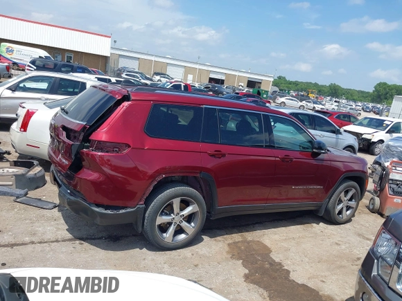 2021 Jeep Grand Cherokee Limited z VIN 1C4RJKBG0M8110273, wystawiony jako IAAI lot #42403617 z przebiegiem 85 133 mil mil oraz . Historia ofert i sprzedaży dostępna na DreamBid. Obrazek 14.