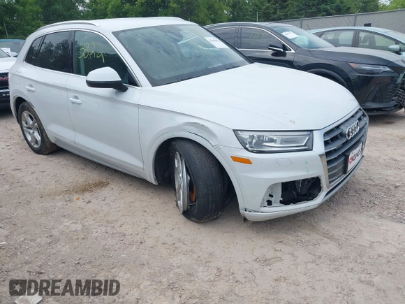 2019 Audi Q5 Premium with VIN WA1ANAFY1K2112834, listed as a IAAI auction lot 42443822 with 98,579 mi miles and . Bid and sale history available at DreamBid. Image 1.