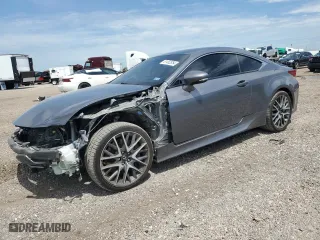 2015 Lexus RC 350 with VIN JTHHE5BC4F5002532, listed as a Copart auction lot 61462854 with 76,565 mi miles and Salvage Title. Bid and sale history available at carsss.com. Image 1.