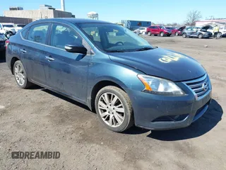 2013 Nissan Sentra SV with VIN 3N1AB7AP7DL619824, listed as a IAAI auction lot 41909137 with 98,357 mi miles. Bid and sale history available at carsss.com. Image 1.