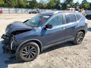 2016 Nissan Rogue SL with VIN 5N1AT2MV6GC759950, listed as a Copart auction lot 70302714 with Not Provided miles and Salvage Title. Bid and sale history available at DreamBid. Image 1.
