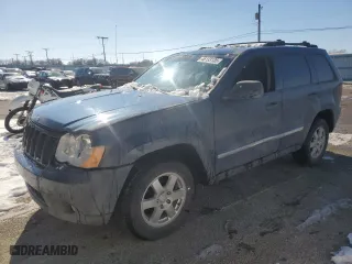 2010 Jeep Grand Cherokee Laredo with VIN 1J4PR4GK8AC122943, listed as a Copart auction lot 46133135 with 183,286 mi miles and Salvage Title. Bid and sale history available at carsss.com. Image 1.