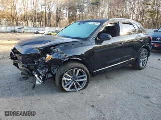 2024 Audi Q3 S line Premium Plus with VIN WA1EECF30R1112003, listed as a Copart auction lot 46342255 with 5,444 mi miles and Salvage Title. Bid and sale history available at carsss.com. Image 1.