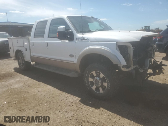 2011 Ford F-250 XL with VIN 1FT7W2B65BEA26819, listed as a Copart auction lot 64225055 with 240,536 mi miles and Salvage title. Bid and sale history available at DreamBid. Image 4.