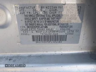 2015 Nissan Note SV with VIN 3N1CE2CP3FL421485, listed as a IAAI auction lot 42217326 with 110,525 mi miles and . Bid and sale history available at DreamBid. Image 9.