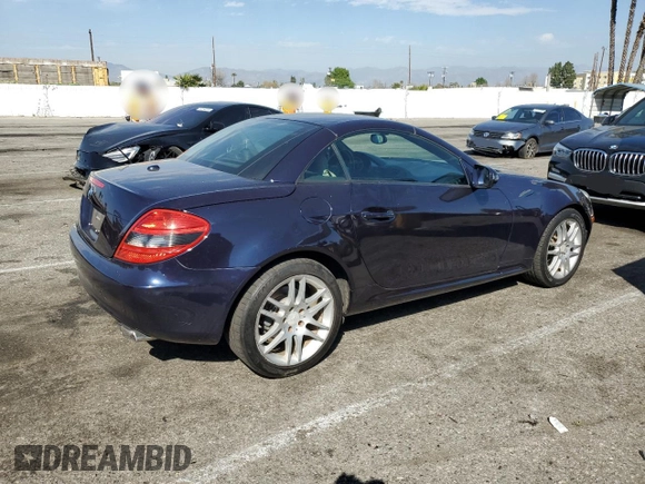 2009 Mercedes-Benz SLK-Class 3.0L with VIN WDBWK54F89F190333, listed as a Copart auction lot 47144815 with 93,222 mi miles and Salvage Title. Bid and sale history available at carsss.com. Image 3.