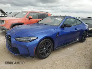 2024 BMW M4 with VIN WBS53AZ05RCR23617, listed as a Copart auction lot 75870724 with 2,836 mi miles and Non Repairable. Bid and sale history available at carsss.com. Image 1.