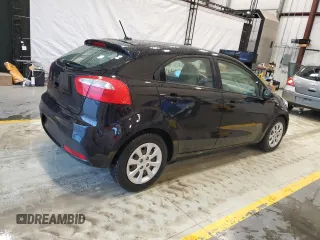 2012 Kia Rio LX with VIN KNADM5A36C6017394, listed as a Copart auction lot 54950815 with 121,300 mi miles and Clean Title. Bid and sale history available at DreamBid. Image 3.