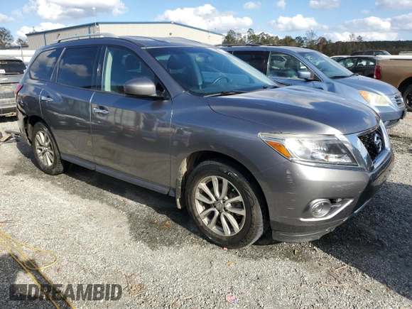 2016 Nissan Pathfinder S with VIN 5N1AR2MM8GC615600, listed as a Copart auction lot 78164564 with 48,477 mi miles and Salvage Title. Bid and sale history available at carsss.com. Image 4.