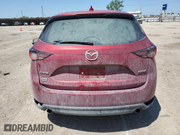 2017 Mazda CX-5 Sport with VIN JM3KFABLXH0172611, listed as a Copart auction lot 51856005 with 171,789 mi miles and Salvage Title. Bid and sale history available at carsss.com. Image 6.