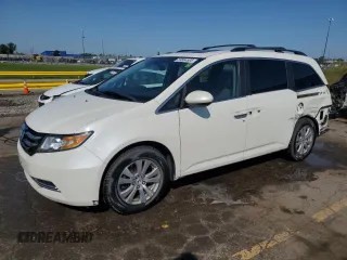 2014 Honda Odyssey EX-L with VIN 5FNRL5H68EB131643, listed as a Copart auction lot 59864505 with 136,693 mi miles and Clean title. Bid and sale history available at DreamBid. Image 1.