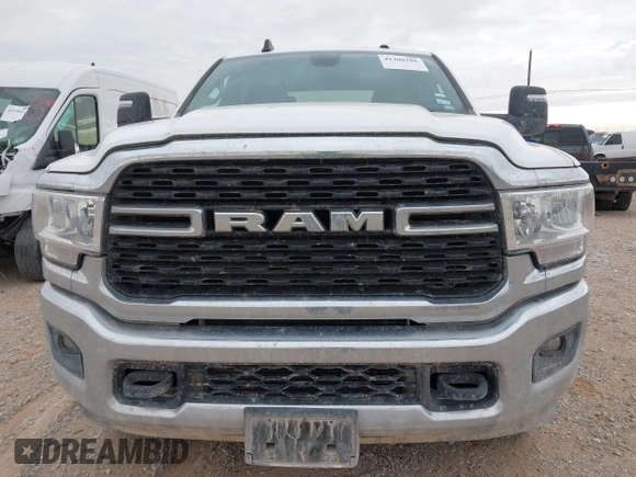 2023 Ram 2500 Big Horn with VIN 3C6UR5DL7PG587769, listed as a IAAI auction lot 41300388 with 33,384 mi miles. Bid and sale history available at carsss.com. Image 12.