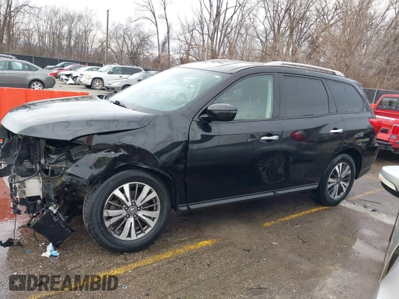 2017 Nissan Pathfinder SL with VIN 5N1DR2MM9HC664948, listed as a IAAI auction lot 41213747 with 93,521 mi miles. Bid and sale history available at carsss.com. Image 14.