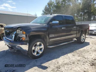 2014 Chevrolet Silverado 1500 LTZ with VIN 3GCUKSEC5EG211708, listed as a Copart auction lot 46094635 with 112,980 mi miles and Salvage Title. Bid and sale history available at DreamBid. Image 1.