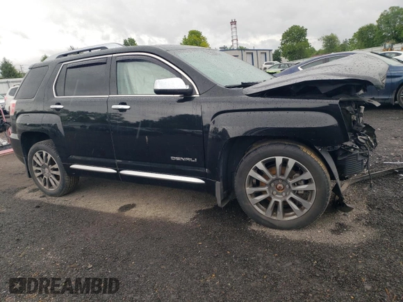 2016 GMC Terrain Denali with VIN 2GKFLVE3XG6137521, listed as a Copart auction lot 57783815 with 119,339 mi miles and Salvage title. Bid and sale history available at DreamBid. Image 4.
