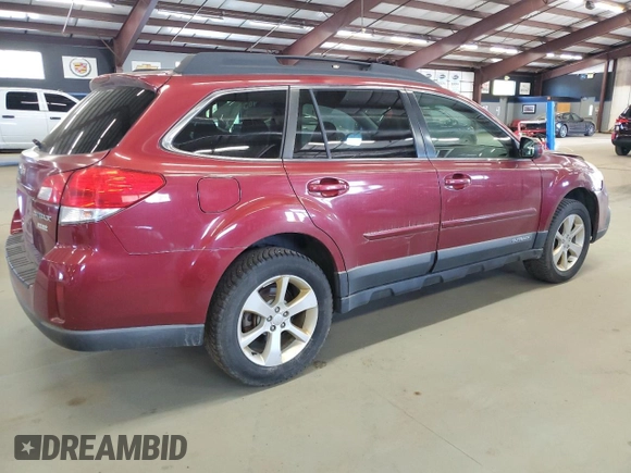 2013 Subaru Outback Premium with VIN 4S4BRBCC1D3225334, listed as a Copart auction lot 55253285 with 135,836 mi miles and Clean Title. Bid and sale history available at carsss.com. Image 3.