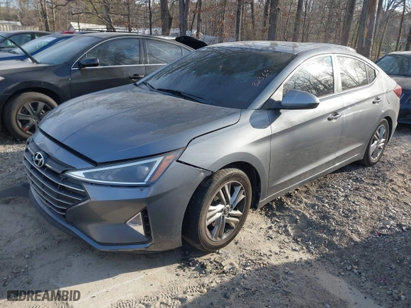 2019 Hyundai Elantra SEL with VIN KMHD84LF2KU823697, listed as a IAAI auction lot 41703684 with 94,852 mi miles. Bid and sale history available at carsss.com. Image 2.