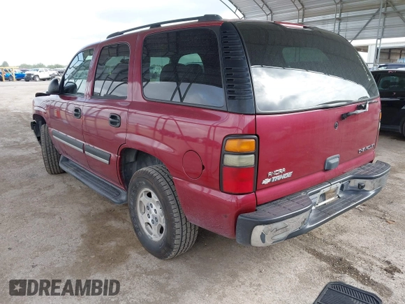 2005 Chevrolet Tahoe LS with VIN 1GNEC13V35R103563, listed as a IAAI auction lot 42645990 with 319,891 mi miles and . Bid and sale history available at DreamBid. Image 3.