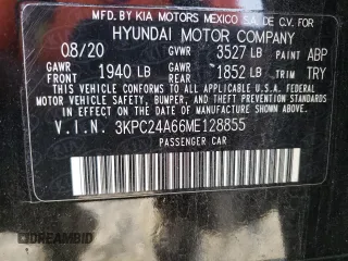 2021 Hyundai Accent SE with VIN 3KPC24A66ME128855, listed as a Copart auction lot 70213813 with 67,408 mi miles. Bid and sale history available at carsss.com. Image 15.