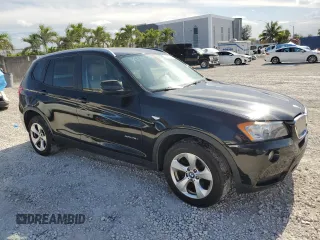 2011 BMW X3 28i with VIN 5UXWX5C52BL702315, listed as a Copart auction lot 56201125 with 137,941 mi miles and Clean Title. Bid and sale history available at DreamBid. Image 4.