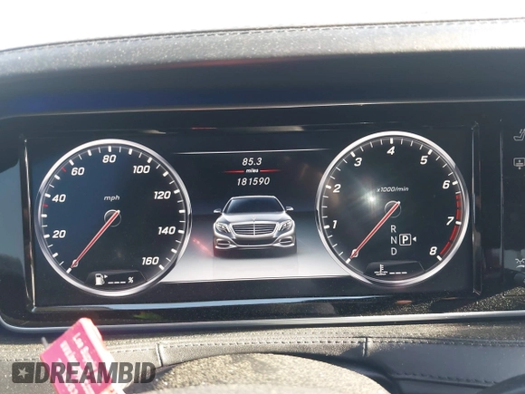 2015 Mercedes-Benz S 550 with VIN WDDUG8CB3FA119694, listed as a IAAI auction lot 42022141 with 181,590 mi miles and . Bid and sale history available at carsss.com. Image 7.