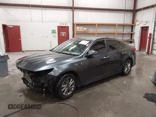 2019 Kia Optima LX with VIN 5XXGT4L33KG375854, listed as a IAAI auction lot 42235507 with 87,789 mi miles and . Bid and sale history available at DreamBid. Image 21.