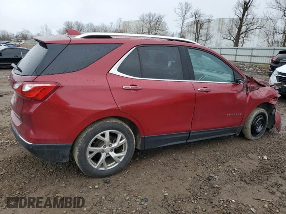 2019 Chevrolet Equinox Premier with VIN 2GNAXXEV3K6161652, listed as a Copart auction lot 50355215 with 83,345 mi miles and Salvage Title. Bid and sale history available at DreamBid. Image 3.