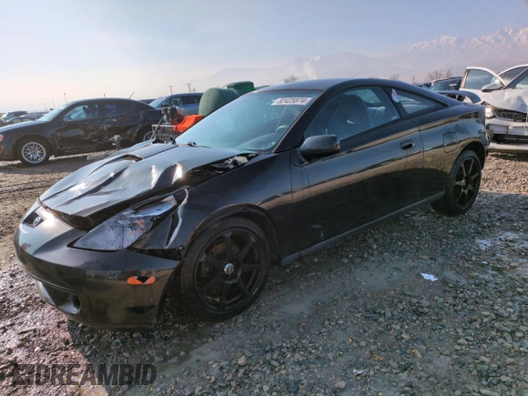 2002 Toyota Celica GT with VIN JTDDR32T620116886, listed as a Copart auction lot 82425874 with 203,196 mi miles and Salvage Title. Bid and sale history available at carsss.com. Image 1.