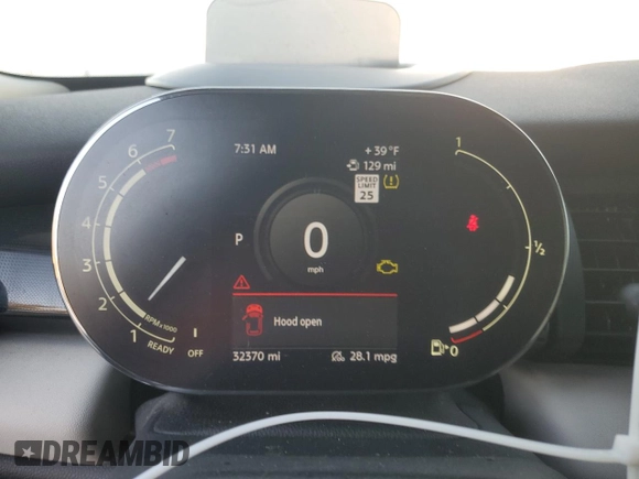 2021 MINI Hardtop 4 Door Cooper S with VIN WMWXU9C04M2N77138, listed as a Copart auction lot 83422584 with 32,370 mi miles and Salvage title. Bid and sale history available at DreamBid. Image 9.