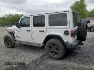 2021 Jeep Wrangler Unlimited Sahara with VIN 1C4HJXEN7MW563272, listed as a Copart auction lot 57398575 with 73,861 mi miles and Salvage title. Bid and sale history available at DreamBid. Image 2.