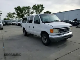 2006 Ford Econoline Passenger XL with VIN 1FBNE31L96HA61105, listed as a Copart auction lot 51996365 with 306,164 mi miles and Salvage title. Bid and sale history available at DreamBid. Image 12.