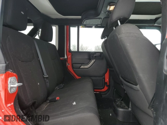 2018 Jeep Wrangler JK Unlimited Sport S with VIN 1C4BJWDGXJL827486, listed as a Copart auction lot 87605445 with 96,656 mi miles and Salvage Title. Bid and sale history available at carsss.com. Image 11.