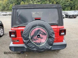 2021 Jeep Wrangler Sport S with VIN 1C4GJXAN8MW721801, listed as a Copart auction lot 72722484 with 36,686 mi miles and Salvage title. Bid and sale history available at DreamBid. Image 6.