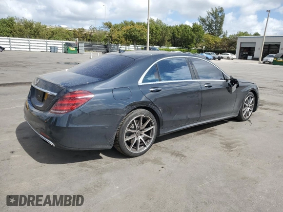 2018 Mercedes-Benz S 560 with VIN WDDUG8DB0JA399369, listed as a Copart auction lot 44936895 with 102,531 mi miles and Salvage Title. Bid and sale history available at carsss.com. Image 3.