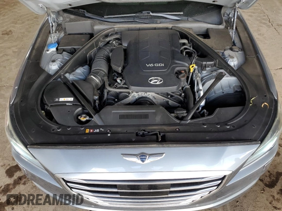 2015 Hyundai Genesis 3.8L with VIN KMHGN4JE0FU094296, listed as a Copart auction lot 51347655 with 89,840 mi miles and Salvage Title. Bid and sale history available at DreamBid. Image 11.