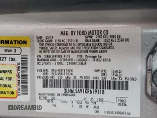 2019 Lincoln MKZ Standard with VIN 3LN6L5A91KR619118, listed as a Copart auction lot 82528044 with 10,541 mi miles and Salvage Title. Bid and sale history available at carsss.com. Image 12.
