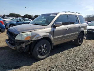 2004 Honda Pilot EX with VIN 2HKYF18664H556578, listed as a Copart auction lot 49062565 with 312,203 mi miles and Salvage Title. Bid and sale history available at carsss.com. Image 1.