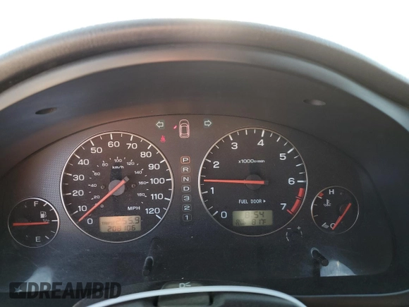 2004 Subaru Legacy Sedan (Natl) L with VIN 4S3BE625747207214, listed as a Copart auction lot 57332204 with 208,106 mi miles and Salvage Title. Bid and sale history available at carsss.com. Image 9.