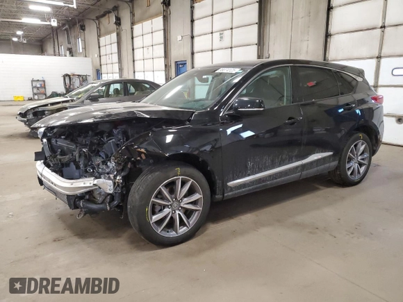 2021 Acura RDX w/Technology Package with VIN 5J8TC2H54ML039812, listed as a Copart auction lot 88074125 with 0 mi miles and Salvage Title. Bid and sale history available at carsss.com. Image 1.