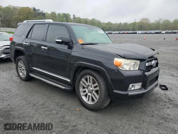 2013 Toyota 4Runner SR5 with VIN JTEBU5JR5D5144722, listed as a Copart auction lot 50799805 with Not provided miles and Salvage title. Bid and sale history available at DreamBid. Image 4.