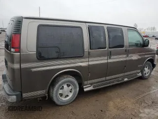2002 Chevrolet Express with VIN 1GBFG15R221233379, listed as a Copart auction lot 80427284 with 131,000 mi miles and Salvage Title. Bid and sale history available at carsss.com. Image 3.
