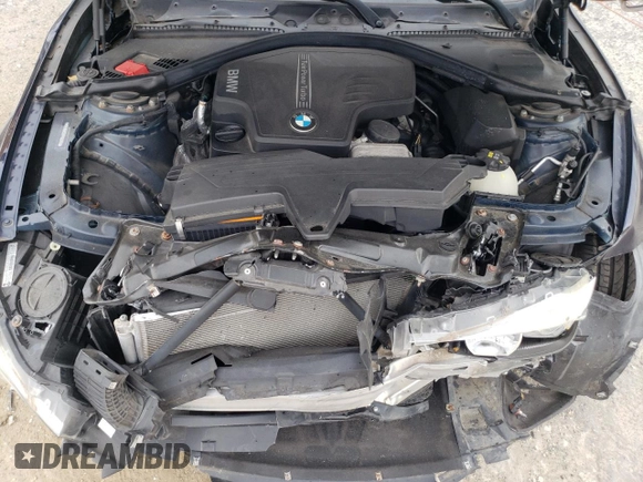 2015 BMW 3 Series 320i with VIN WBA3B1C53FP831770, listed as a Copart auction lot 59603155 with 33,541 mi miles and Non repairable. Bid and sale history available at DreamBid. Image 11.
