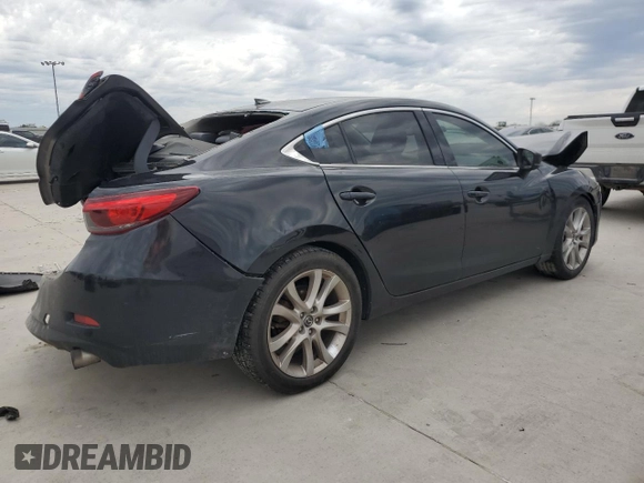 2017 Mazda Mazda6 Touring with VIN JM1GL1V53H1105492, listed as a Copart auction lot 89200735 with 0 mi miles and Salvage Title. Bid and sale history available at carsss.com. Image 3.