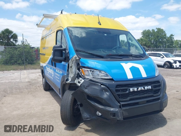 2023 Ram ProMaster Cargo with VIN 3C6LRVBG8PE548461, listed as a IAAI auction lot 42176460 with 32,791 mi miles. Bid and sale history available at carsss.com. Image 1.