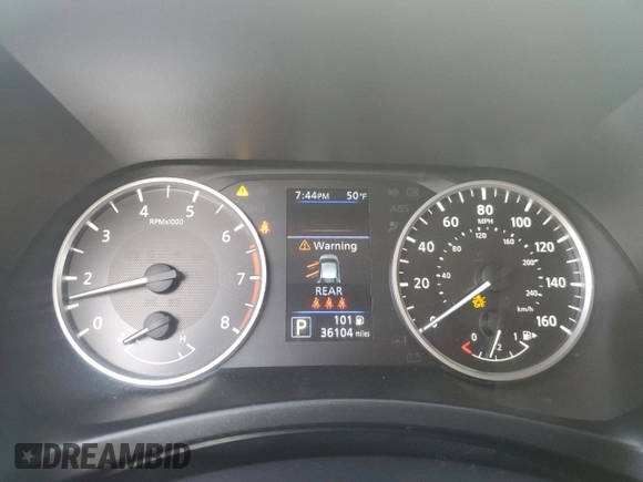 2024 Nissan Sentra S with VIN 3N1AB8BV8RY215556, listed as a Copart auction lot 51447165 with 36,104 mi miles and Salvage Title. Bid and sale history available at DreamBid. Image 9.