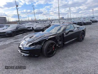 2019 Chevrolet Corvette 1LT z VIN 1G1YB2D75K5109066, wystawiony jako Copart lot #55645235 z przebiegiem 14 715 mil mil oraz Szkoda całkowita • Salvage title. Historia ofert i sprzedaży dostępna na DreamBid. Obrazek 1.