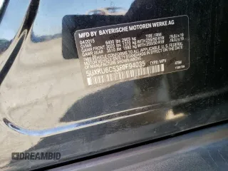 2015 BMW X6 xDrive50i with VIN 5UXKU6C53F0F94035, listed as a Copart auction lot 49604204 with 122,910 mi miles and Salvage Title. Bid and sale history available at carsss.com. Image 13.