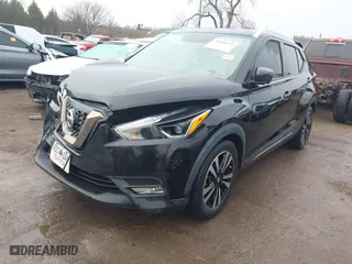 2019 Nissan Kicks S with VIN 3N1CP5CU4KL550153, listed as a IAAI auction lot 41204271 with 129,680 mi miles. Bid and sale history available at carsss.com. Image 17.