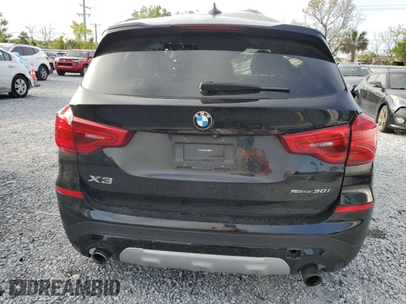 2019 BMW X3 sDrive30i with VIN 5UXTR7C57KLF28768, listed as a Copart auction lot 51220035 with 0 mi miles and Non Repairable. Bid and sale history available at carsss.com. Image 6.