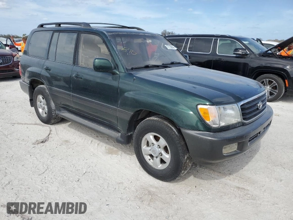 1999 Toyota Land Cruiser with VIN JT3HT05J9X0027448, listed as a Copart auction lot 77175814 with 0 mi miles and Salvage Title. Bid and sale history available at carsss.com. Image 4.